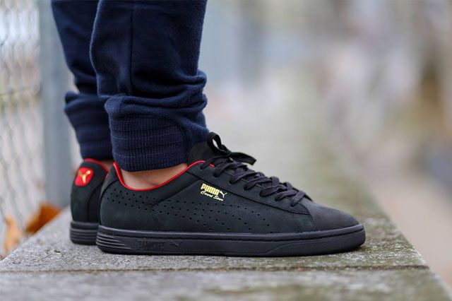 PUMA Court Star OG (Black/High Risk Red 