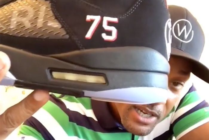 Will Smith Unboxing Jordans 1