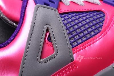 Air Jordan 4 Pink Foil Midfoot Detail