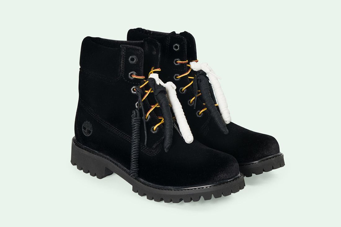 off white black timbs