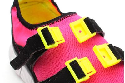 Nike Free Sock Racer Candy Pack Flash Pink Straps 1