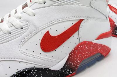 Nike Air Force 180 White Hyper Red Photo Blue Side Details 1