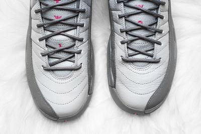 Air Jordan 12 Gs Wolf Grey Vivid Pink 3