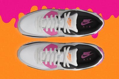 Nike Air Max 90 AM90 Dunkin Donuts Collaboration Pink Black Orange Gray