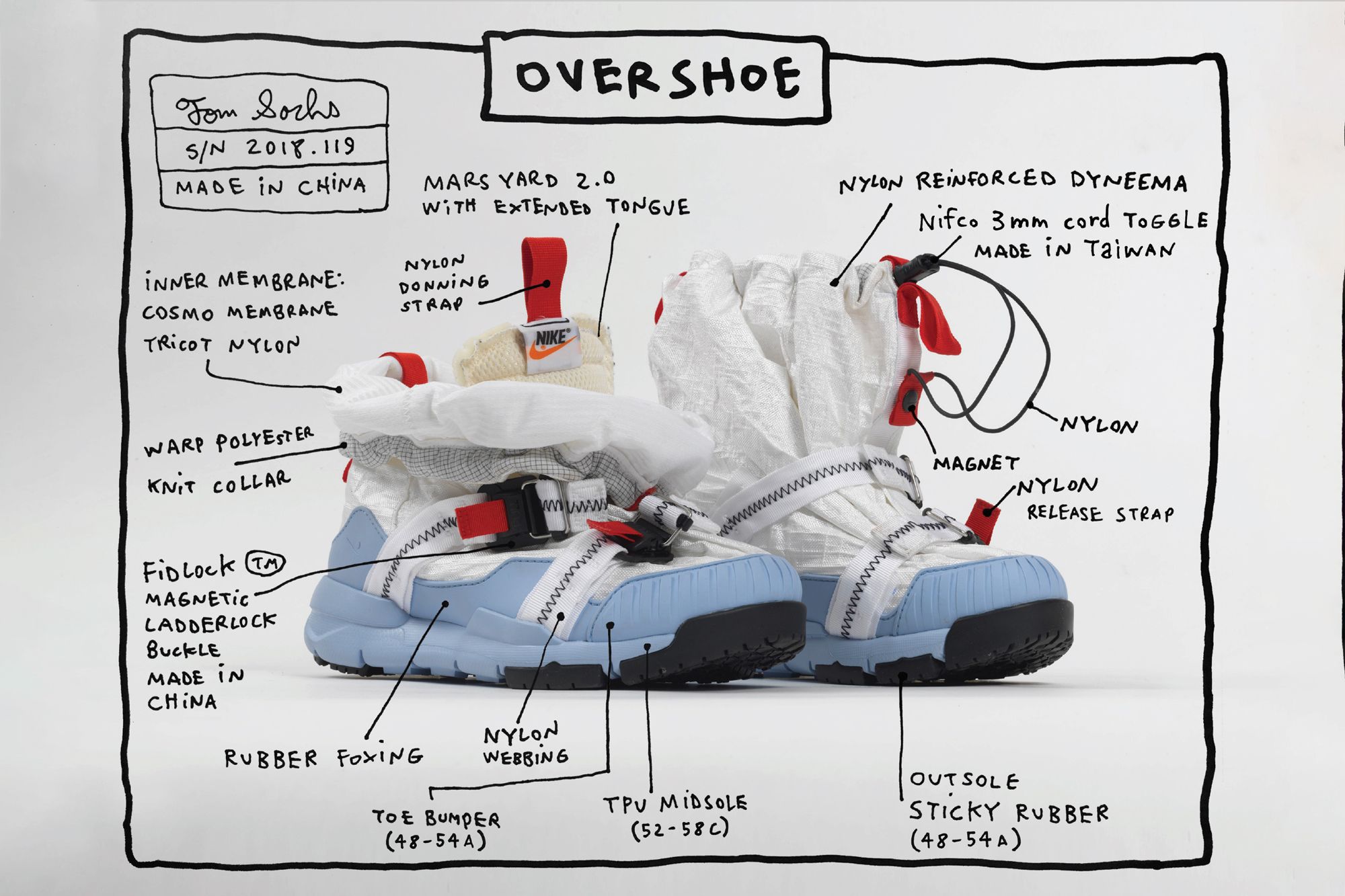 Tom Sachs x Nike Mars Yard Overshoe
