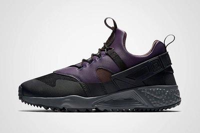 Nike Air Huarache Utility Black Purple Brown Thumb