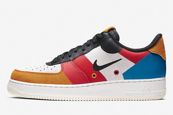 colourful air force ones