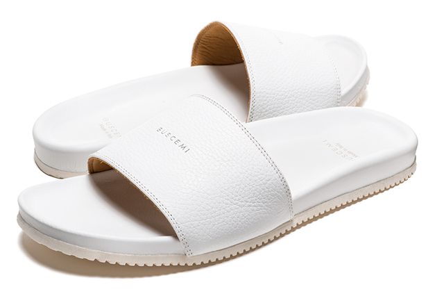 Buscemi Calfskin Leather Slides Sneaker Freaker