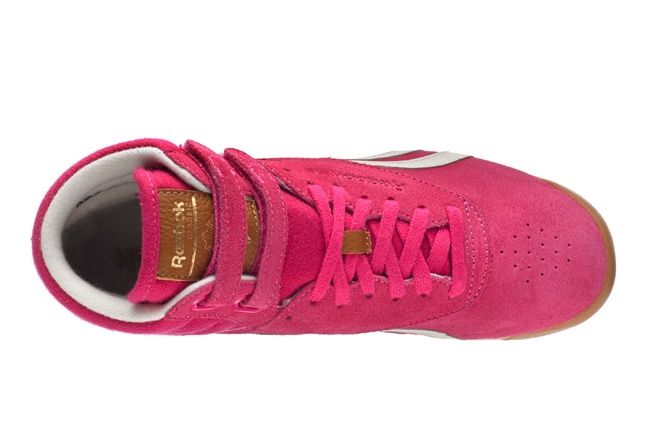 Reebok Freestylehi Suede Pink Heel Aerial 1