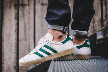 Adidas gazelle vintage white green Clearance