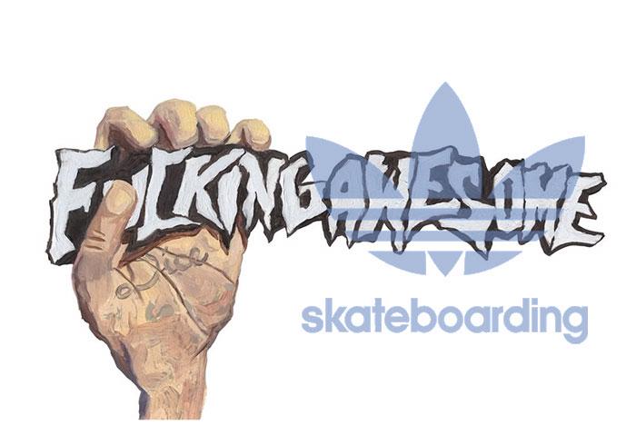 Fucking Awesome X Adidas Skateboarding Header Mock
