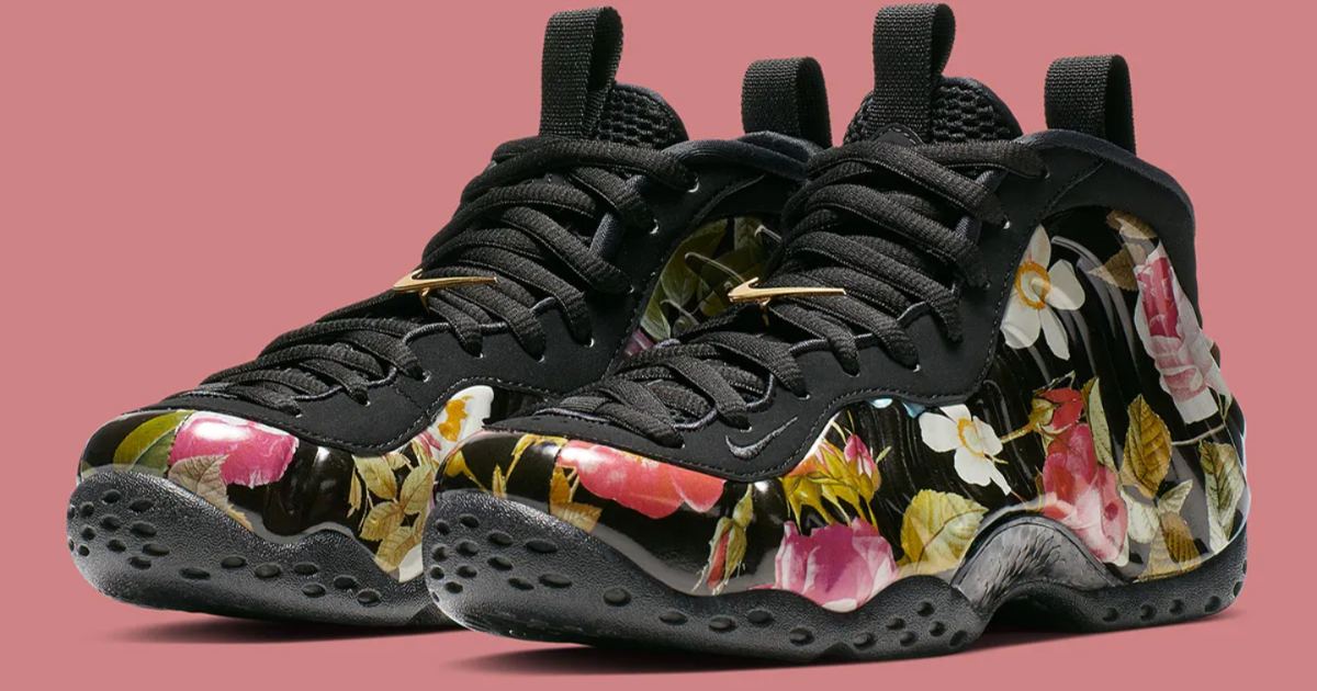 nike air foamposite floral