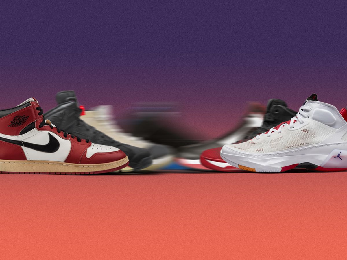How many Jordan shoes are there? A visual timeline of every