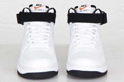 Nike Air Force Mid White Black White 7