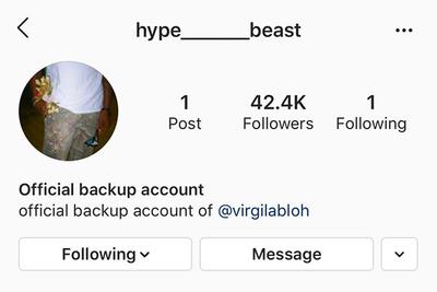 Virgil Hack Account Screenshot