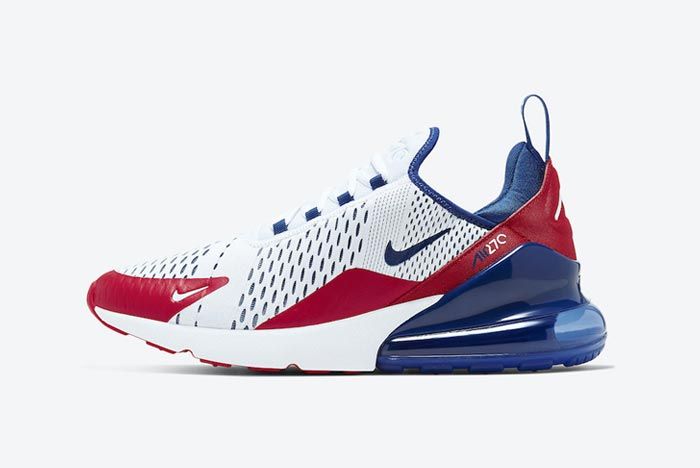 Nike Air Max 270 Red White Blue Lateral
