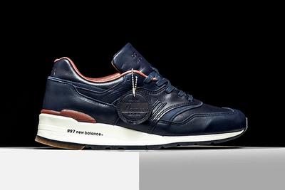 New Balance 997 Horween Leather Navy2