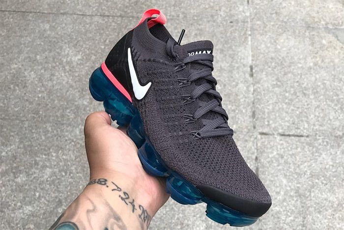 Nike Air Vapormax 2 Flyknit Grey Blue 4