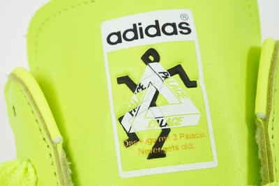 Palace Adidas Superstar 2019 Neon Yellow Release Date Tongue
