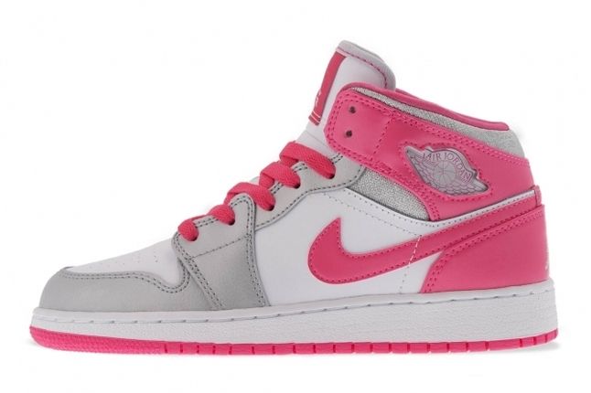 Air Jordan 1 Mid Gs Flamingo Profile 1