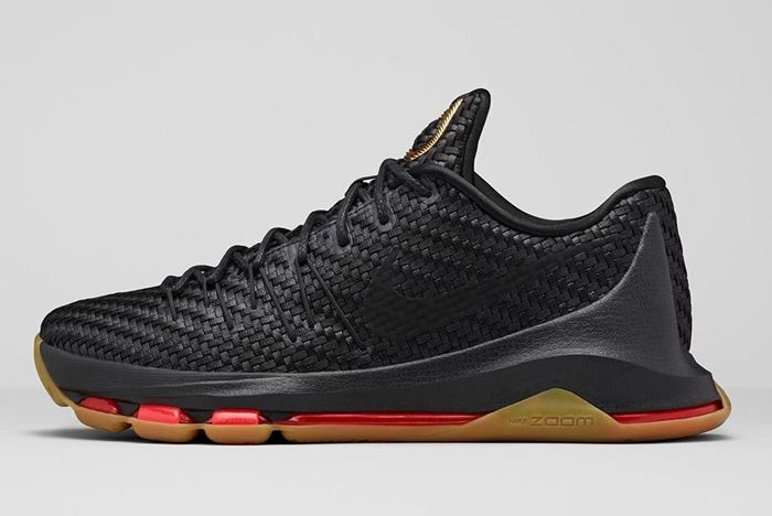 Nike Kd8 Ext Black Gold Woven Releases