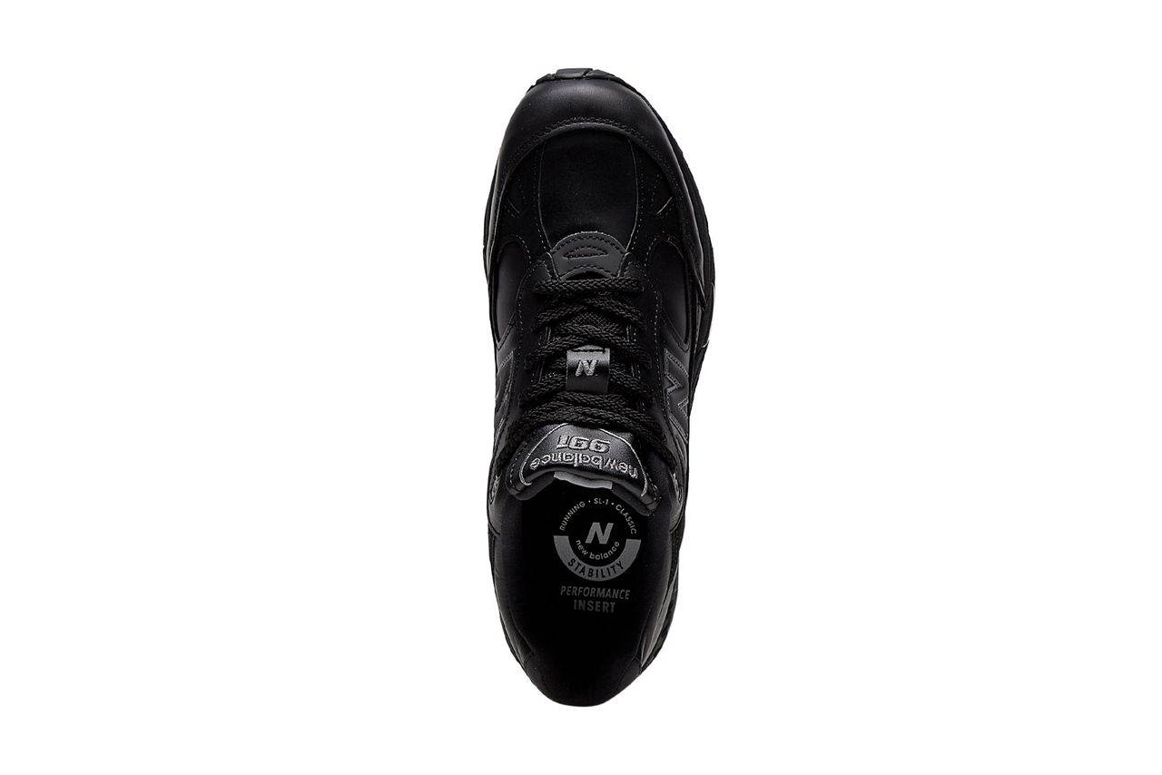 Release Date: New Balance 991 Made In UK Black Leather - Sneaker Freaker