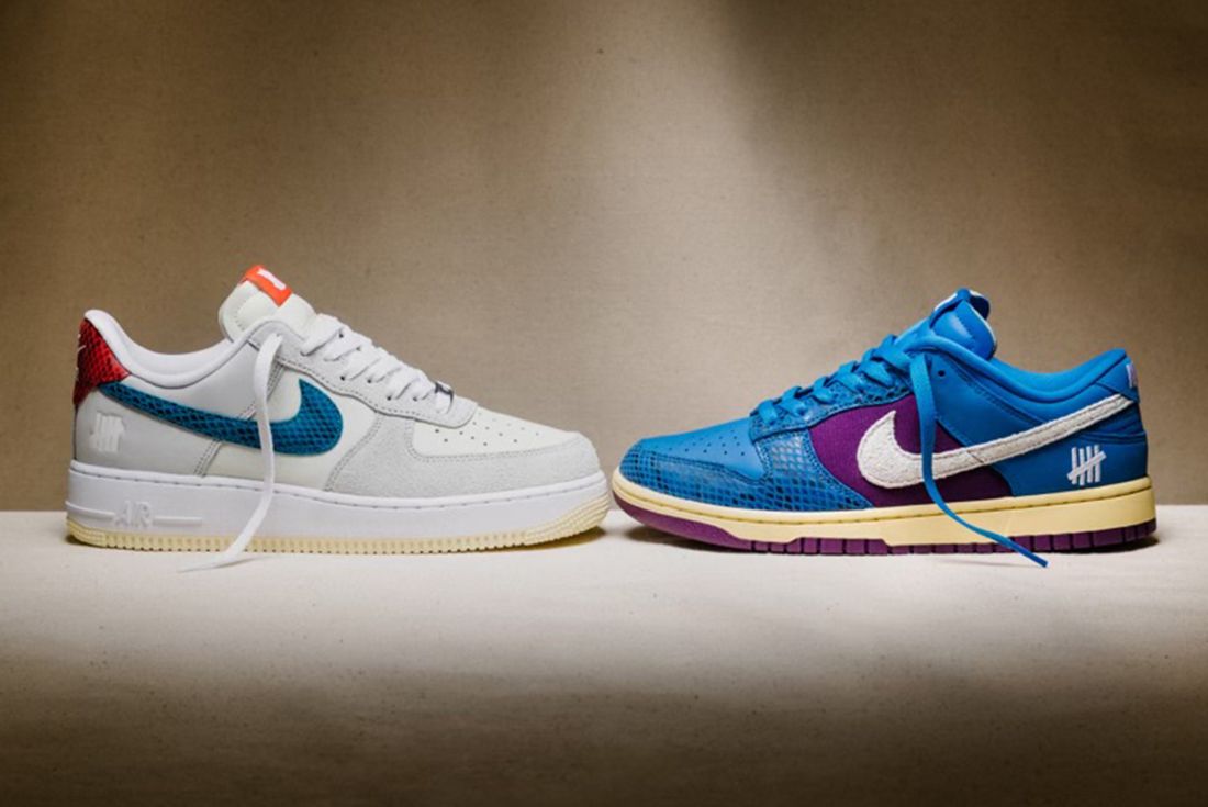 undefeated nike dunk af-1 pack 5 on it