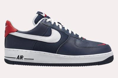 Nike Air Force 1 Low Obsidian White University Red Side