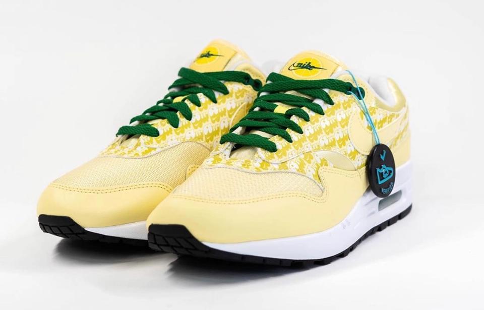 nike air max 1 lemonade on feet