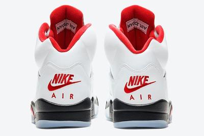 Air Jordan 5 Fire Red Heel
