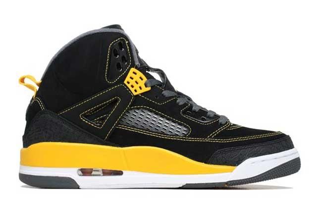 Jordan Spizike Black University Gold Releases