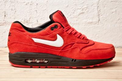 Nike Air Max 1 Prm Red Blk Side 1