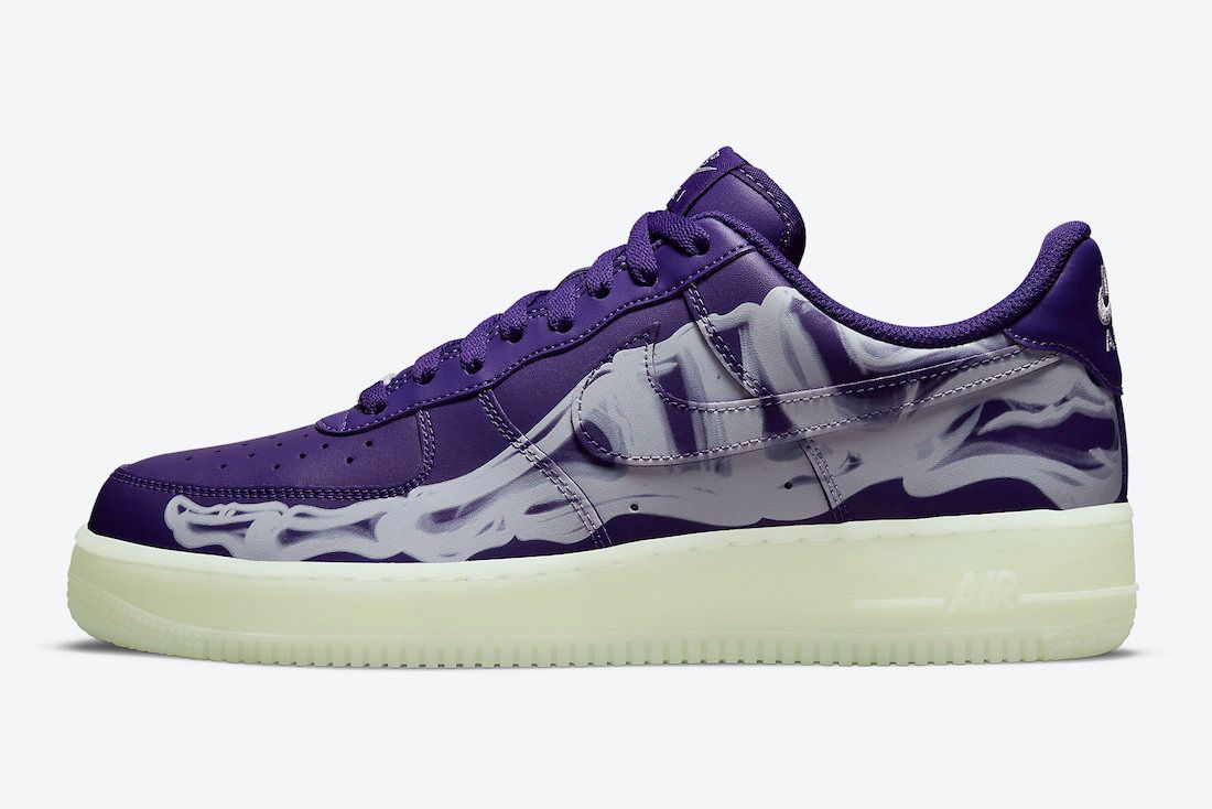 Halloween Will Host the Nike Air Force 1 Purple Skeleton