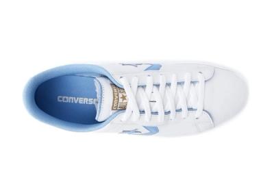 Converse Pro Leather Ox White Bblue Aerial 1