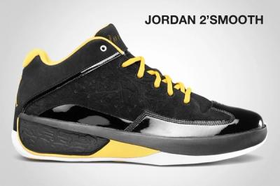 Jordan 2 Smotth Black Yellow 1