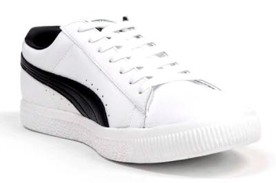 Puma Clyde Leather White Black Inner Profile 1