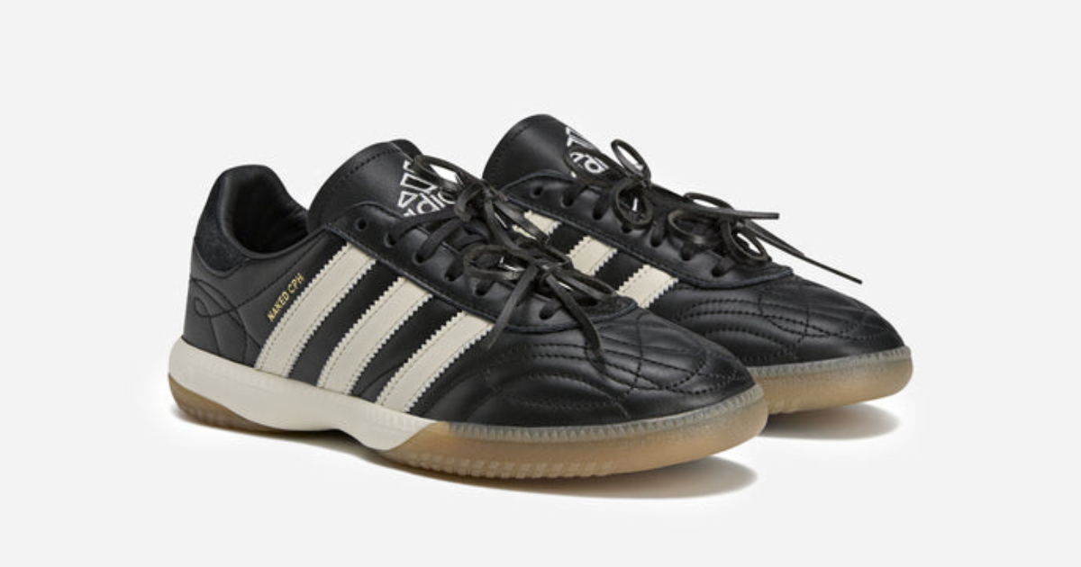 スニーカー Adidas x Naked x Maha Samba Sneaker Adidas x NAKED x Maha Samba MN Shoes – Extra Butter