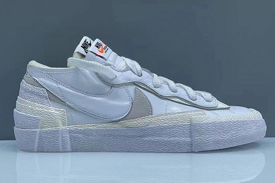sacai x Nike Blazer Low 'White/Grey'