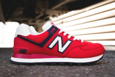 New Balance 574 Rugby Pack Red Profile 1