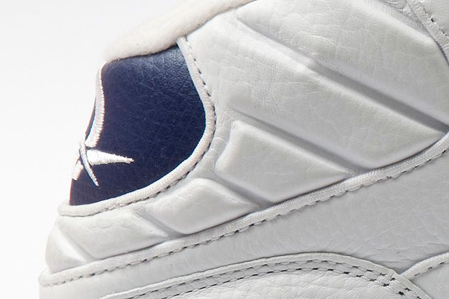 Reebok Question Mid White Pearlized Navy Heel Logo 1