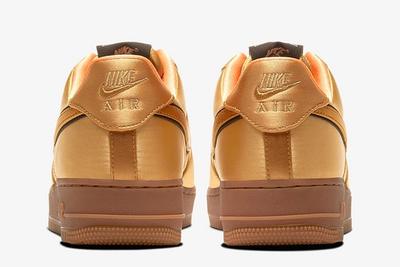 Nike Air Force 1 Low Cu6724 777 Gold Heel