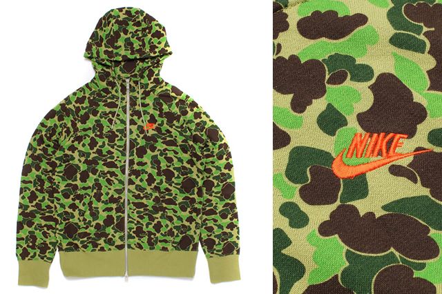 nike woodland camo hoodie