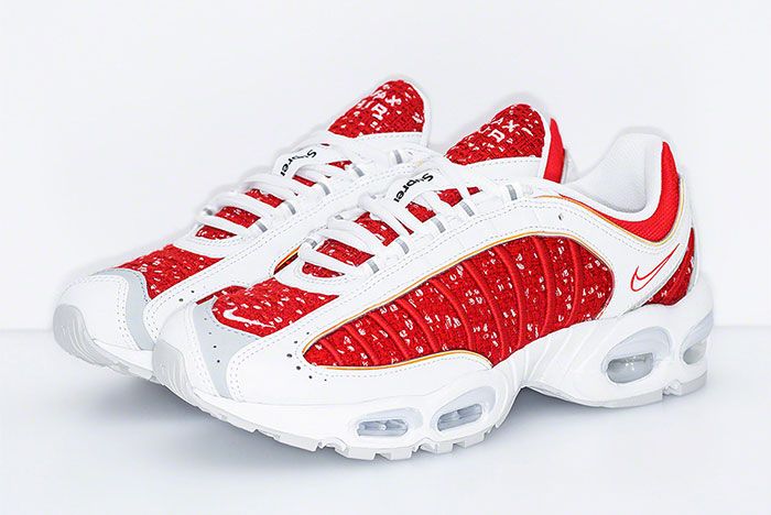 Supreme Nike Air Max Tailwind 4 Red White Release Date Quarter