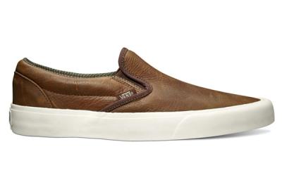 Vans California Collection Classic Slip On Ca Tudor Leather Brown 1