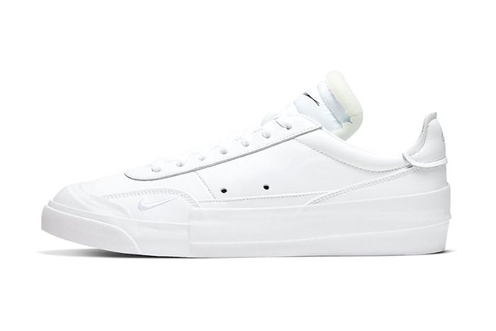 Nike Drop Type Lx Triple White Cn6916 100 Release Date Lateral