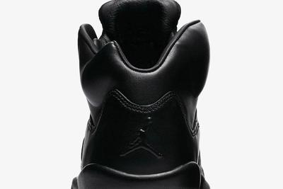 Air Jordan 5 Premium Triple Black Leather 6
