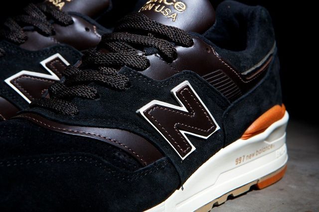 new balance 997 black orange