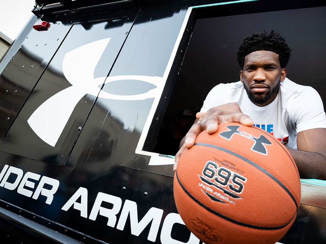 Which basketball players wear Under Armour Embiid 1