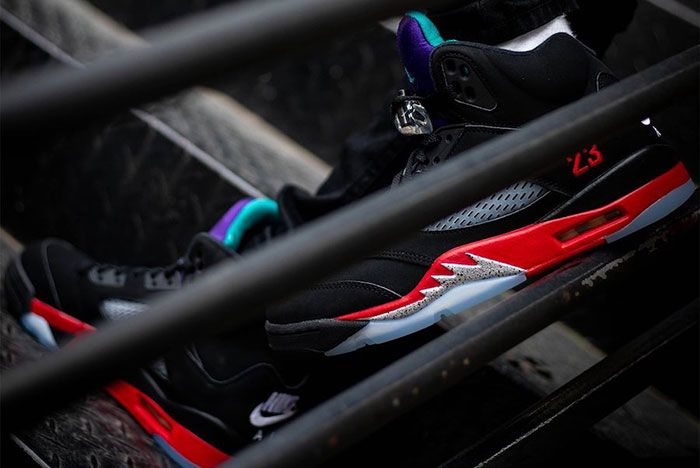 jordan 5 top 3 on feet