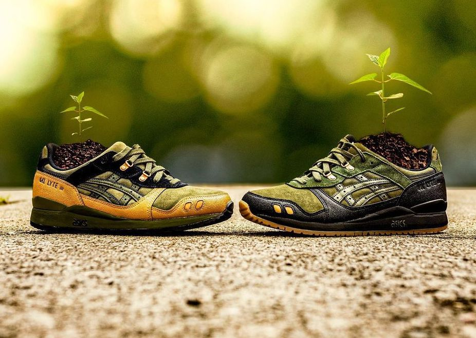 Olive Canvas' Utility to the ASICS GEL-Lyte III - Sneaker
